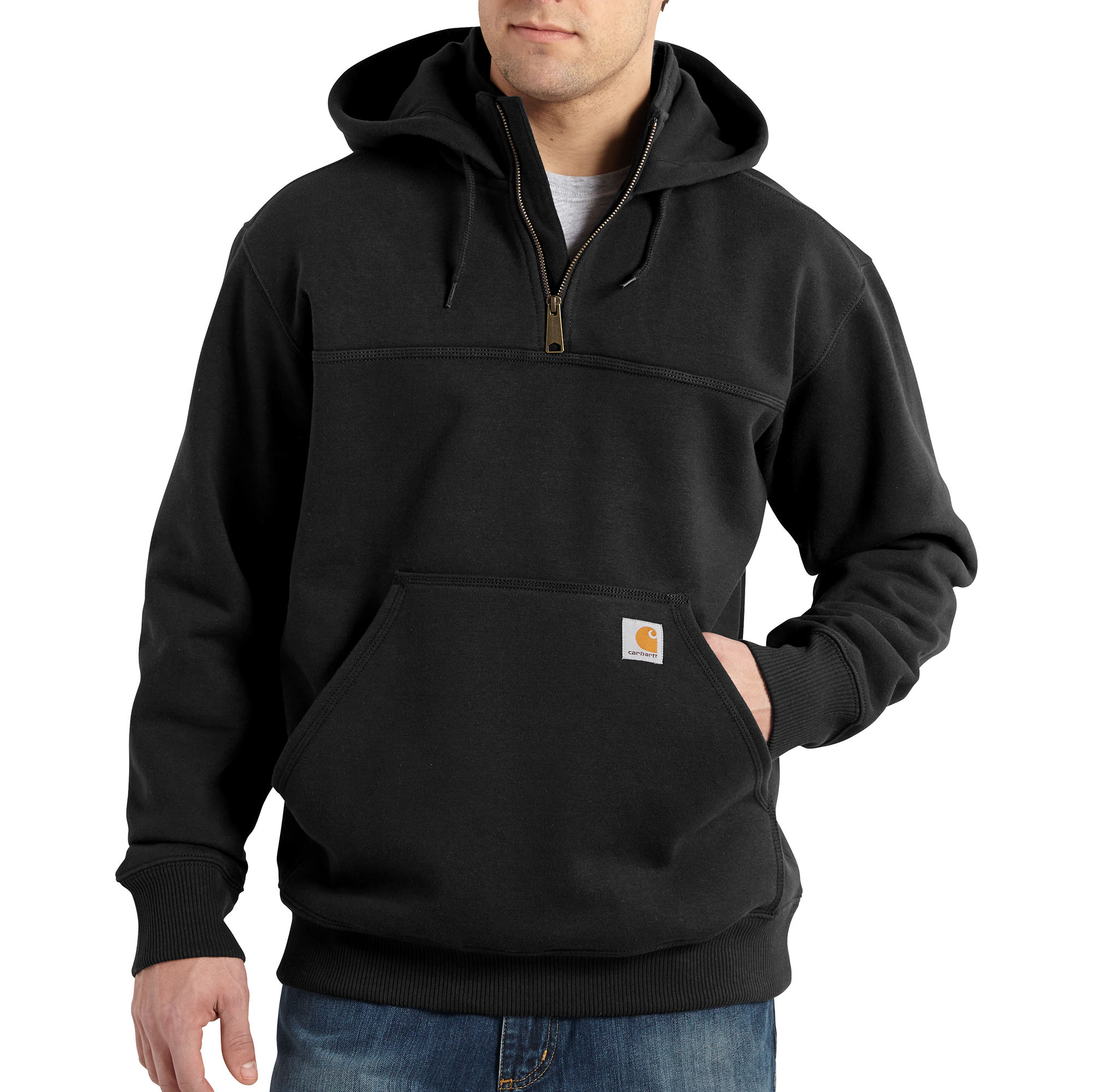 Carhartt Rain Defender® Loose Fit Heavyweight Quarter-Zip Sweatshirt – 100617 – Black