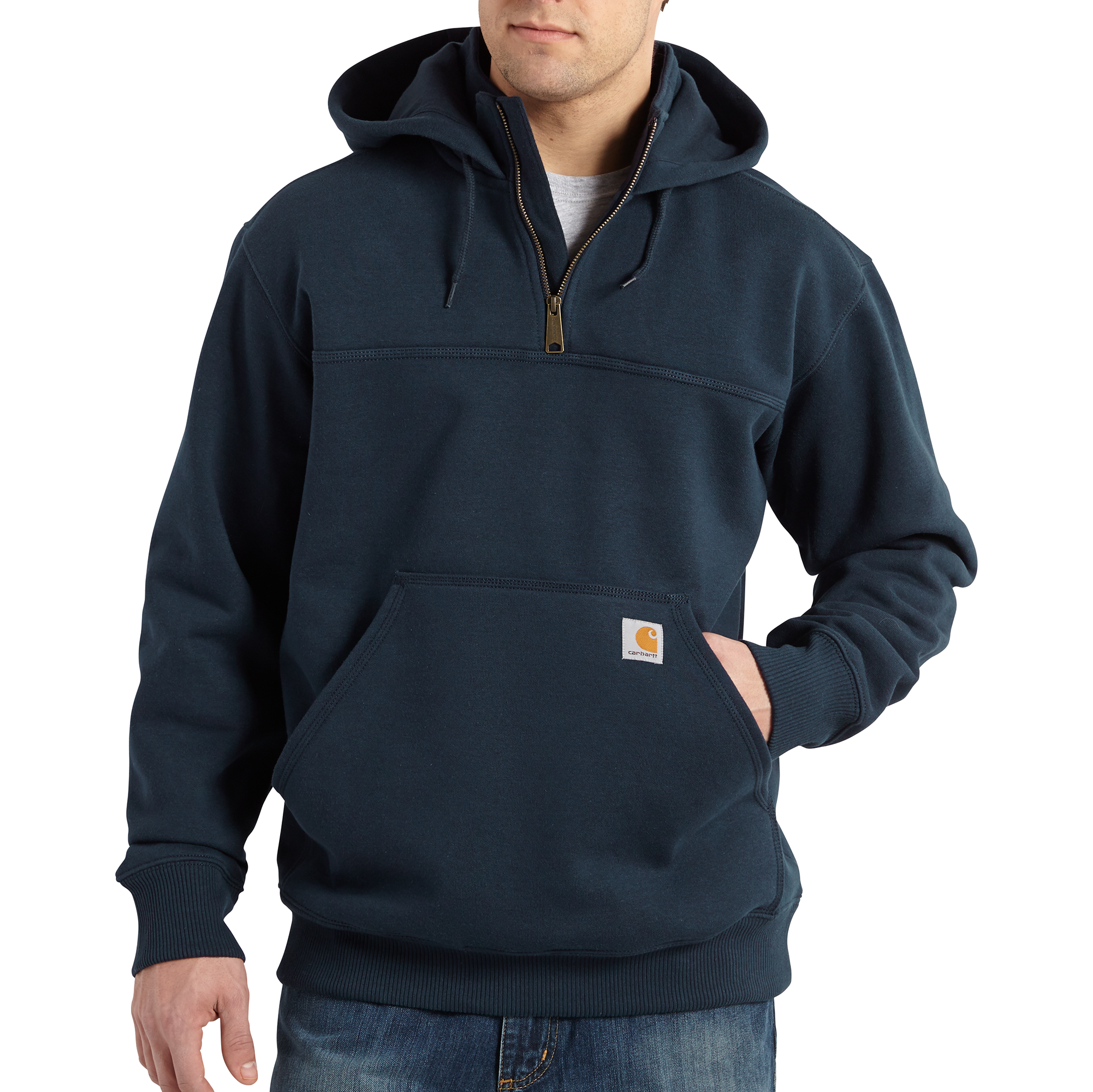 Carhartt Rain Defender® Loose Fit Heavyweight Quarter-Zip Sweatshirt – 100617 – Navy