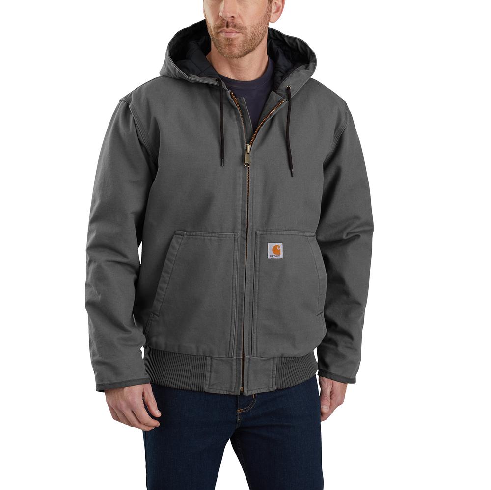 Carhartt Loose Fit Washed Duck Quilt Lined Active Jac – 104050 – Gravel