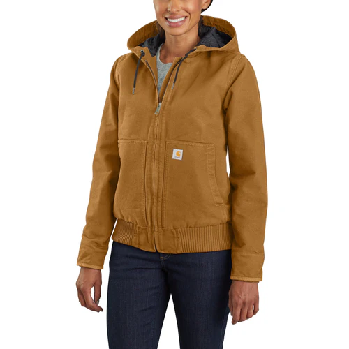 104053 - Carhartt Women's Loose Fit Washed Duck Insulated Active Jac (Stocked In Canada) - Image 3