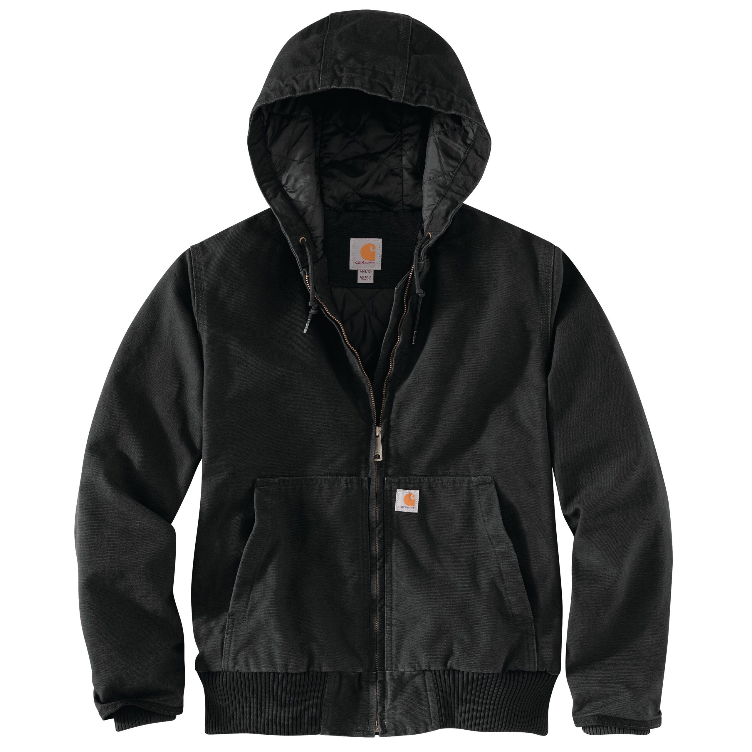 Carhartt Women's Loose Fit Washed Duck Insulated Active Jac – 104053 – Black