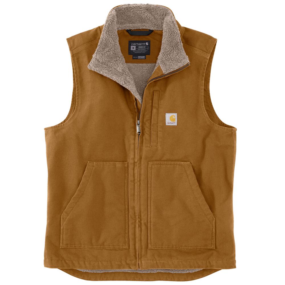 Carhartt Washed Duck Sherpa Lined Mock Neck Vest – 104277