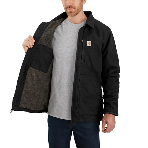 104293 - Carhartt Loose Fit Washed Duck Sherpa Lined Coat (Stocked In Canada) - Image 4
