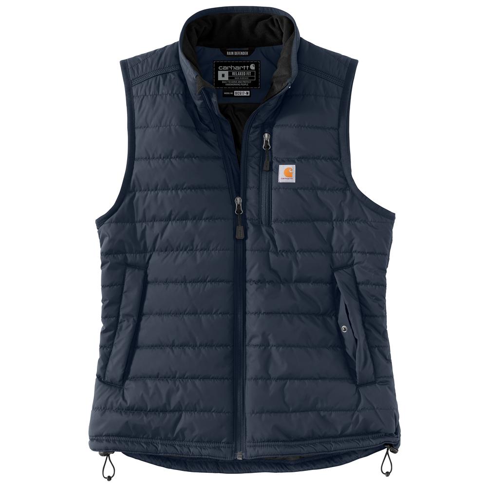 Carhartt Women's Rain Defender® Nylon Insulated Mock-Neck Vest – 104315 – Navy