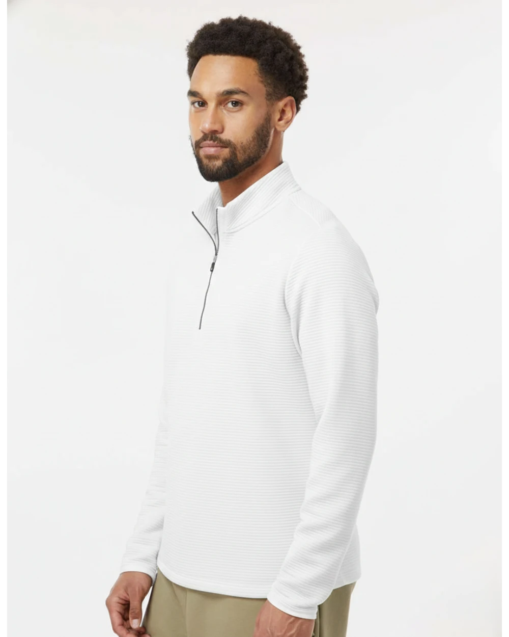Men's Spacer Quarter-Zip Pullover - A588 - Image 2