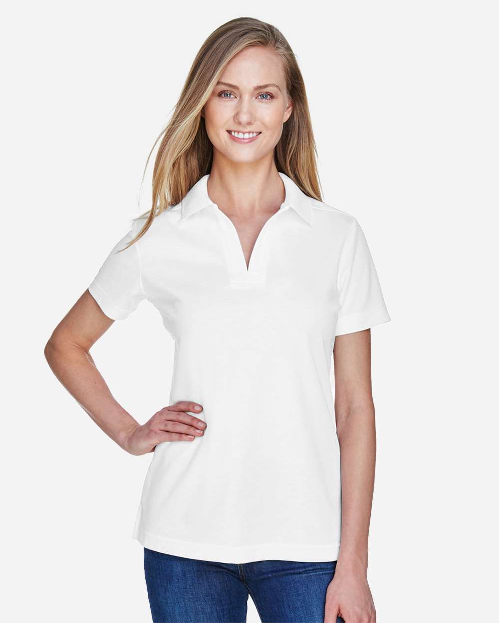 Women's CrownLux Performance® Plaited Polo - DG20W