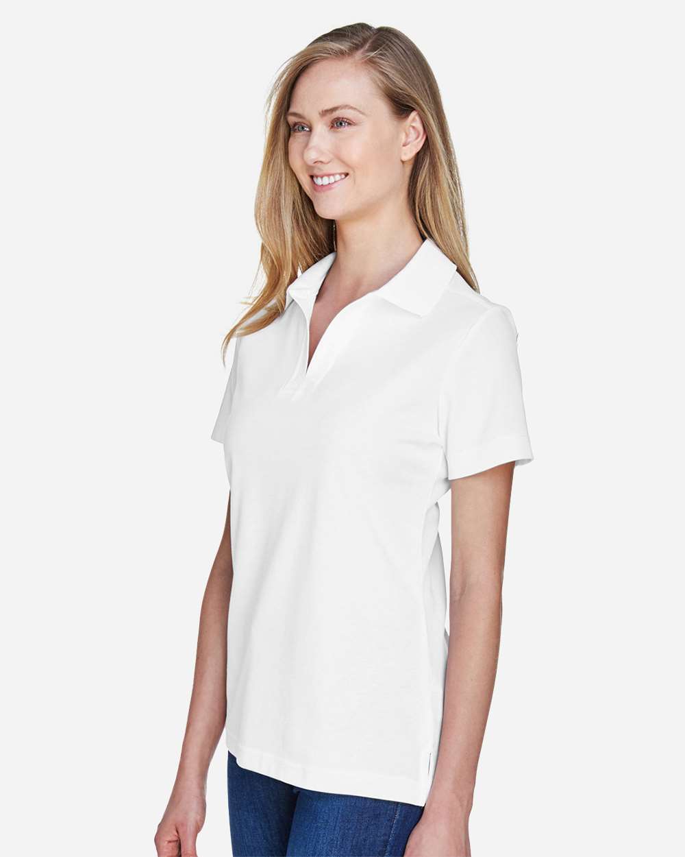 Women's CrownLux Performance® Plaited Polo - DG20W - Image 2