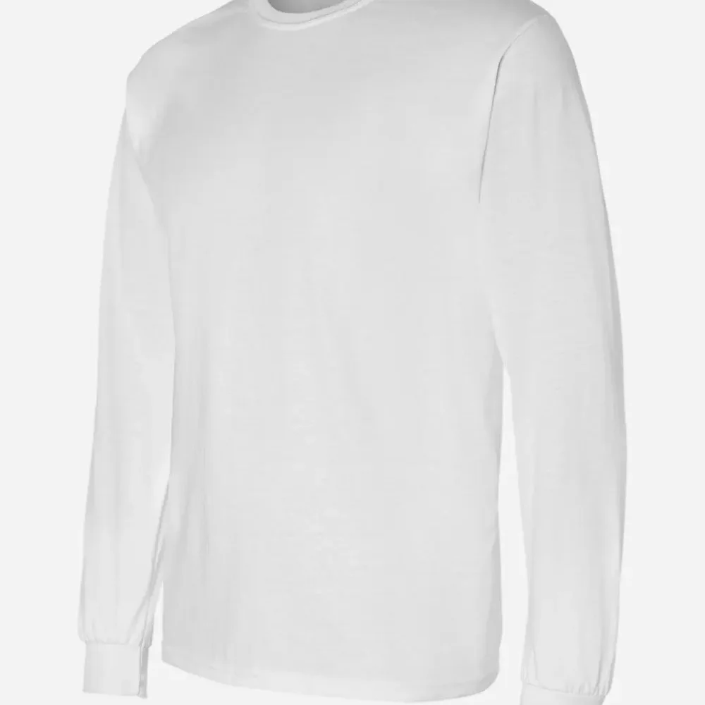 White long sleeve crewneck t-shirt