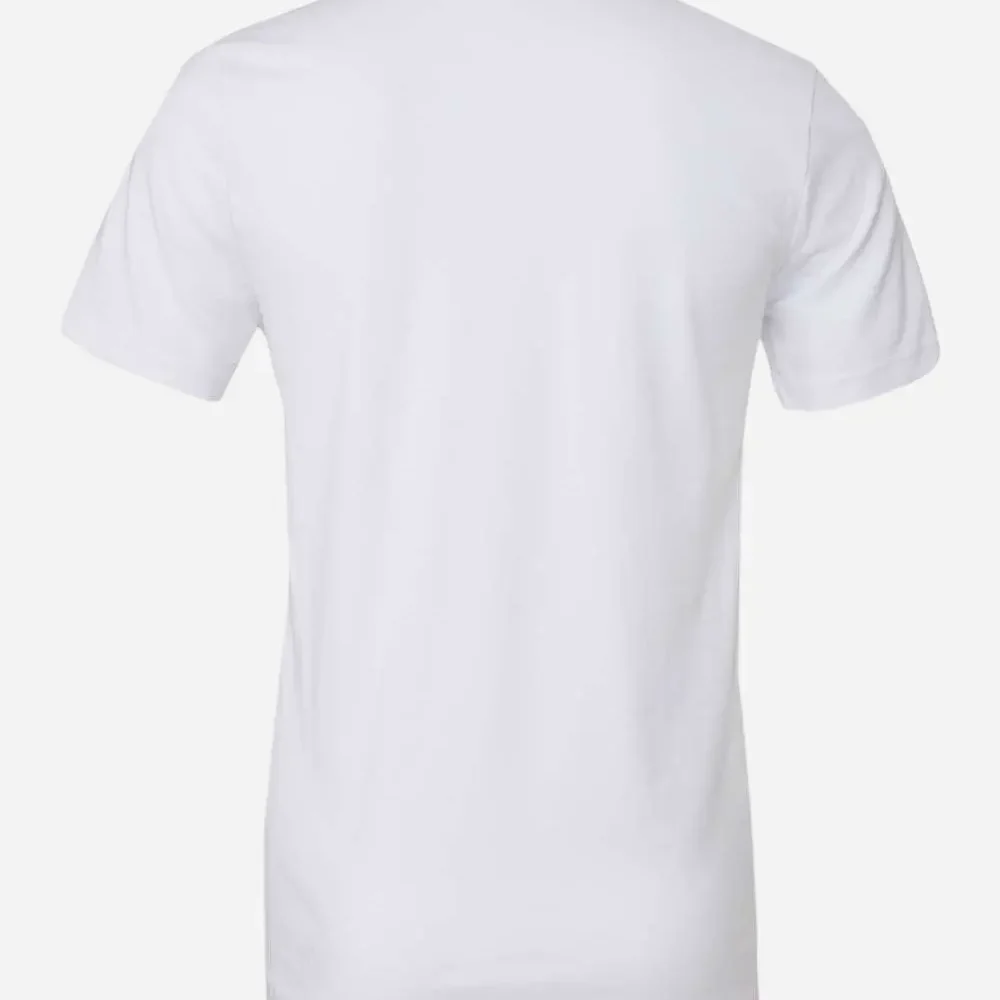Plain white t-shirt back view