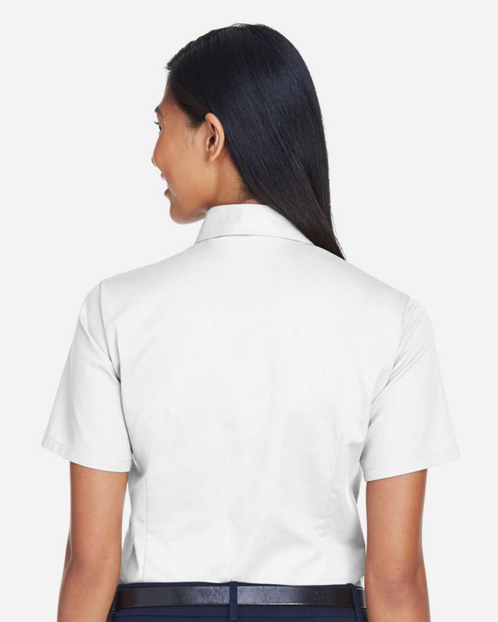Women's Easy Blend™ Short Sleeve Twill Dress Shirt with Stain-Release - M500SW - Image 3