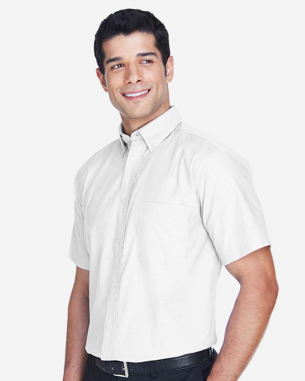 Men's Oxford Short Sleeve with Stain-Release - M600S - Image 2