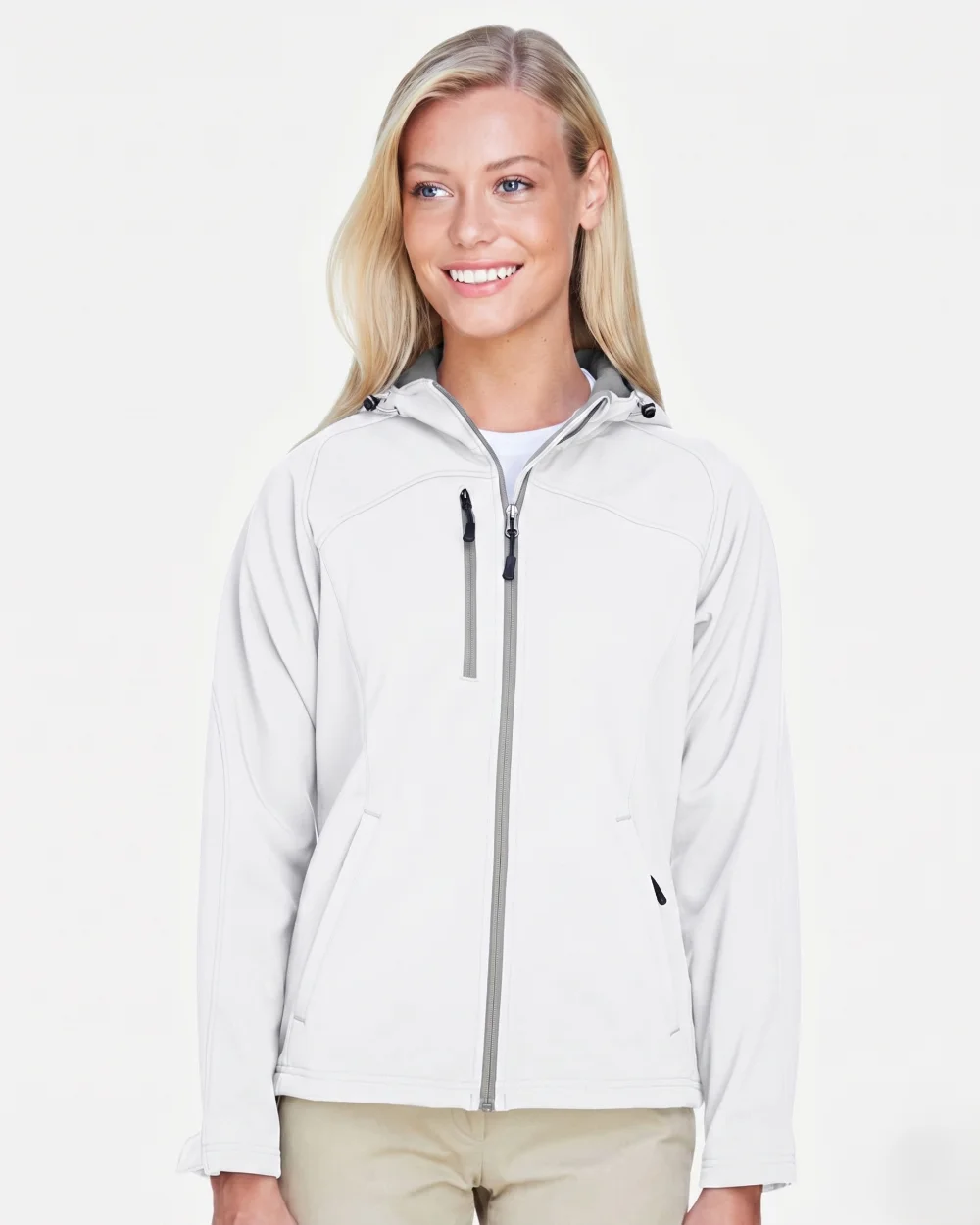 Women's Prospect Two-Layer Fleece Bonded Soft Shell Hooded Jacket - 78166 - Image 2