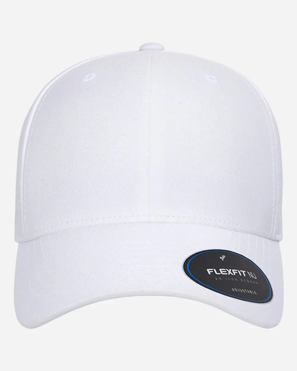 White Flexfit NU adjustable baseball cap