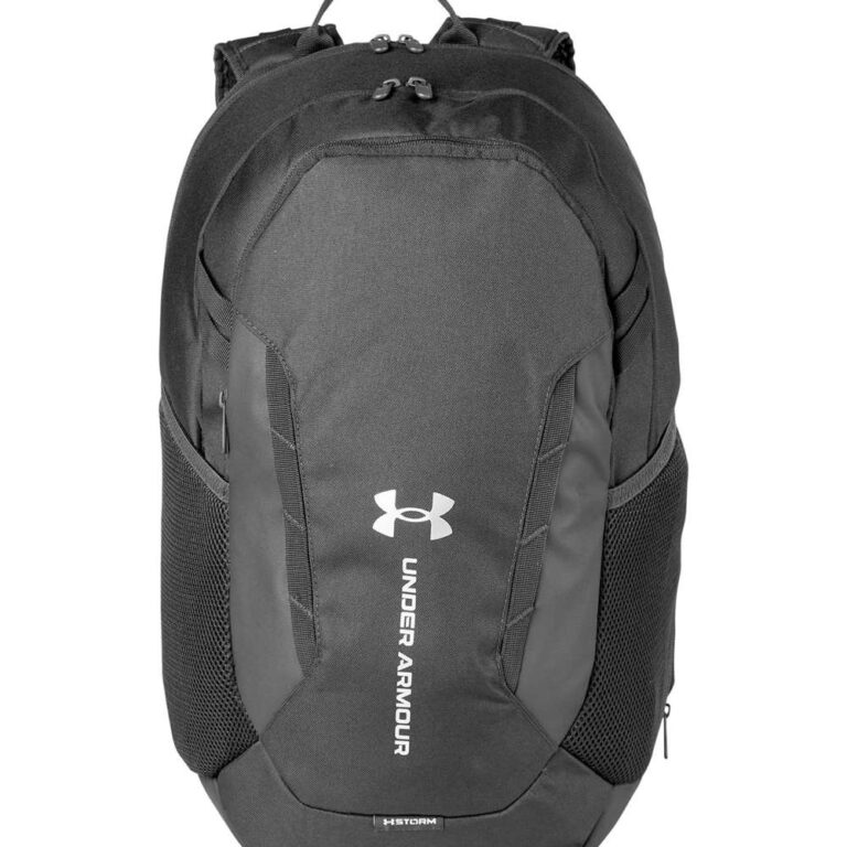 Under Armour black backpack with HUSTORM technology
