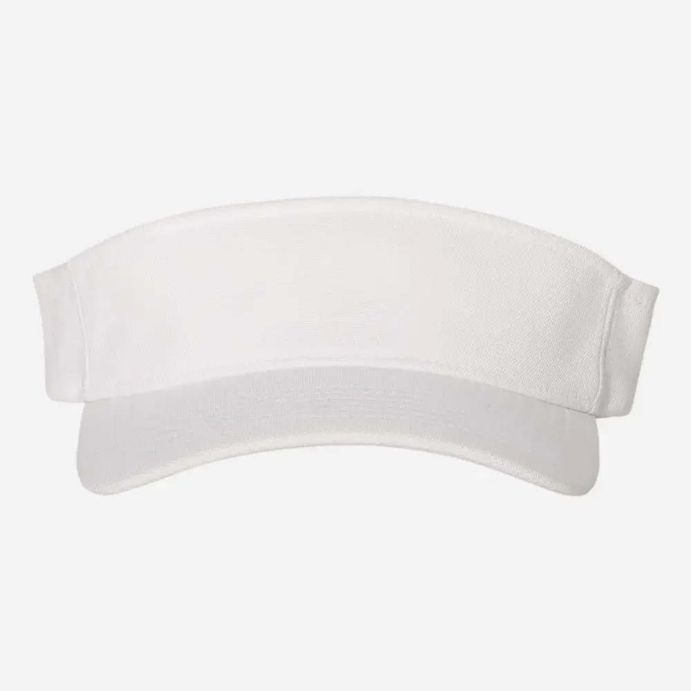 White cotton visor cap