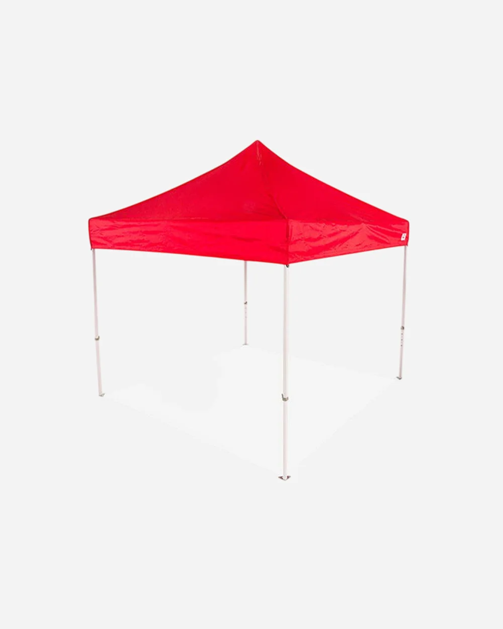 8x8 Industrial Steel Pop Up Canopy Tent - DS - red