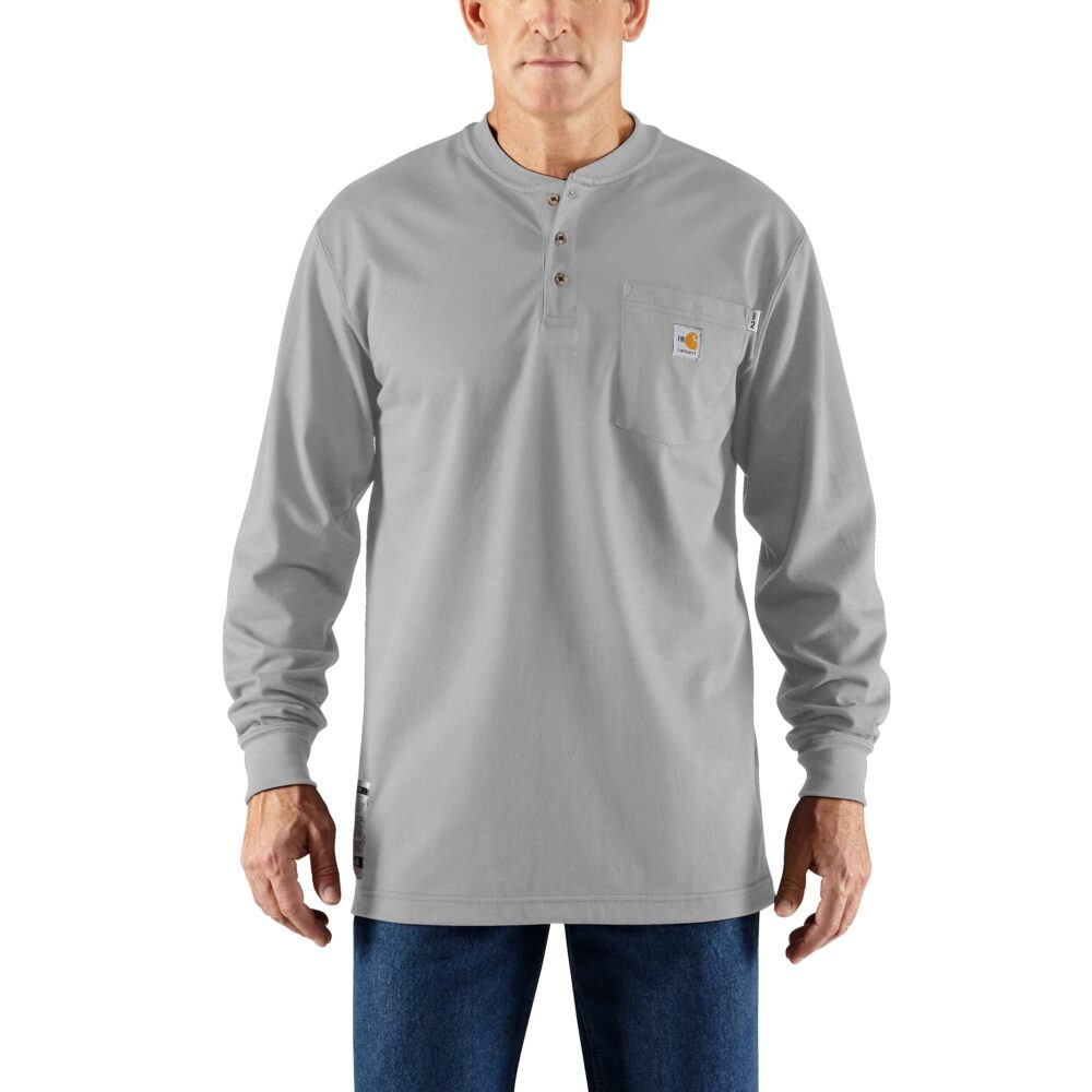 Carhartt FR Force Cotton Long-Sleeve Henley – 100237