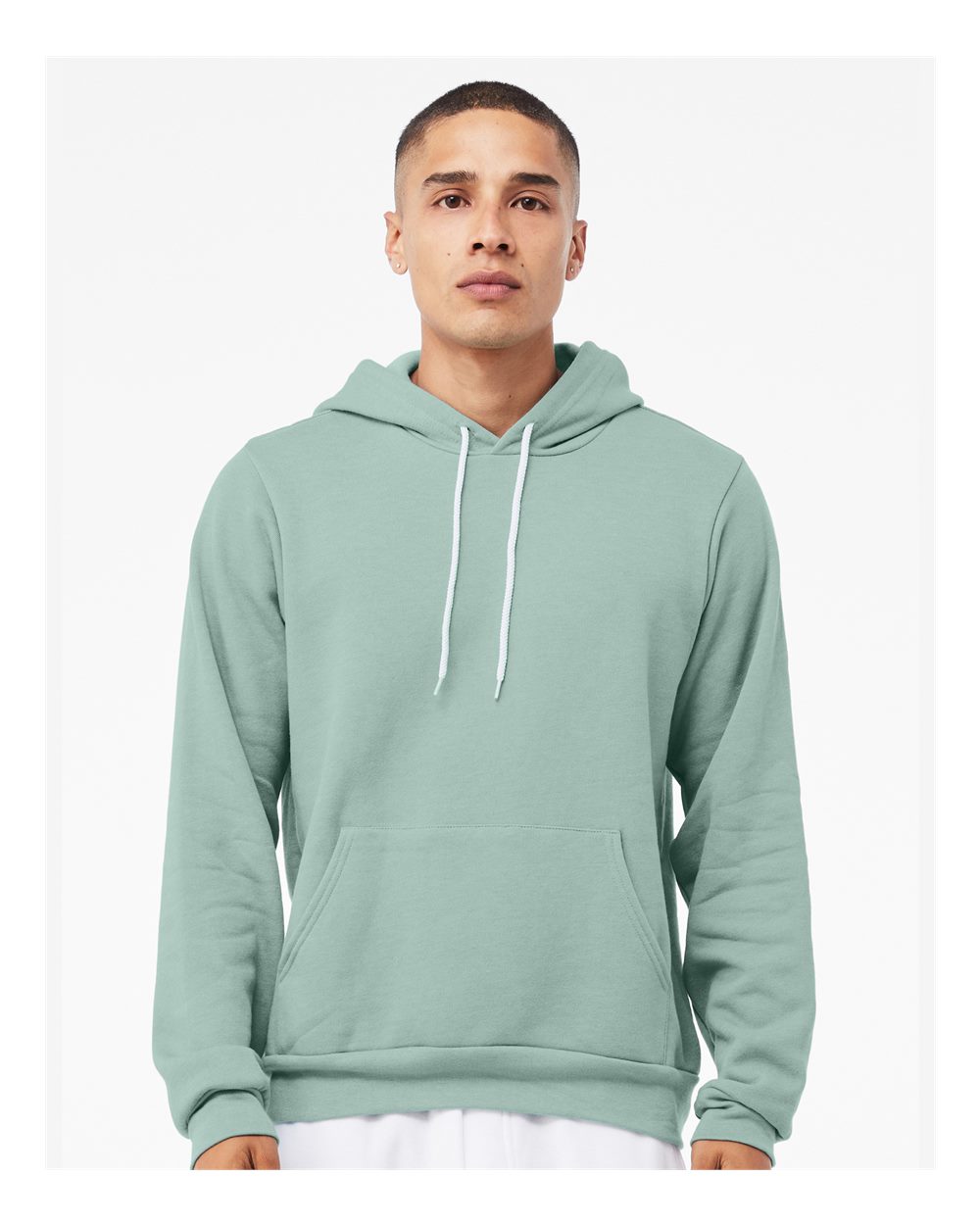 Unisex Sponge Fleece Hoodie Sweatshirt – 3719 – Dusty Blue