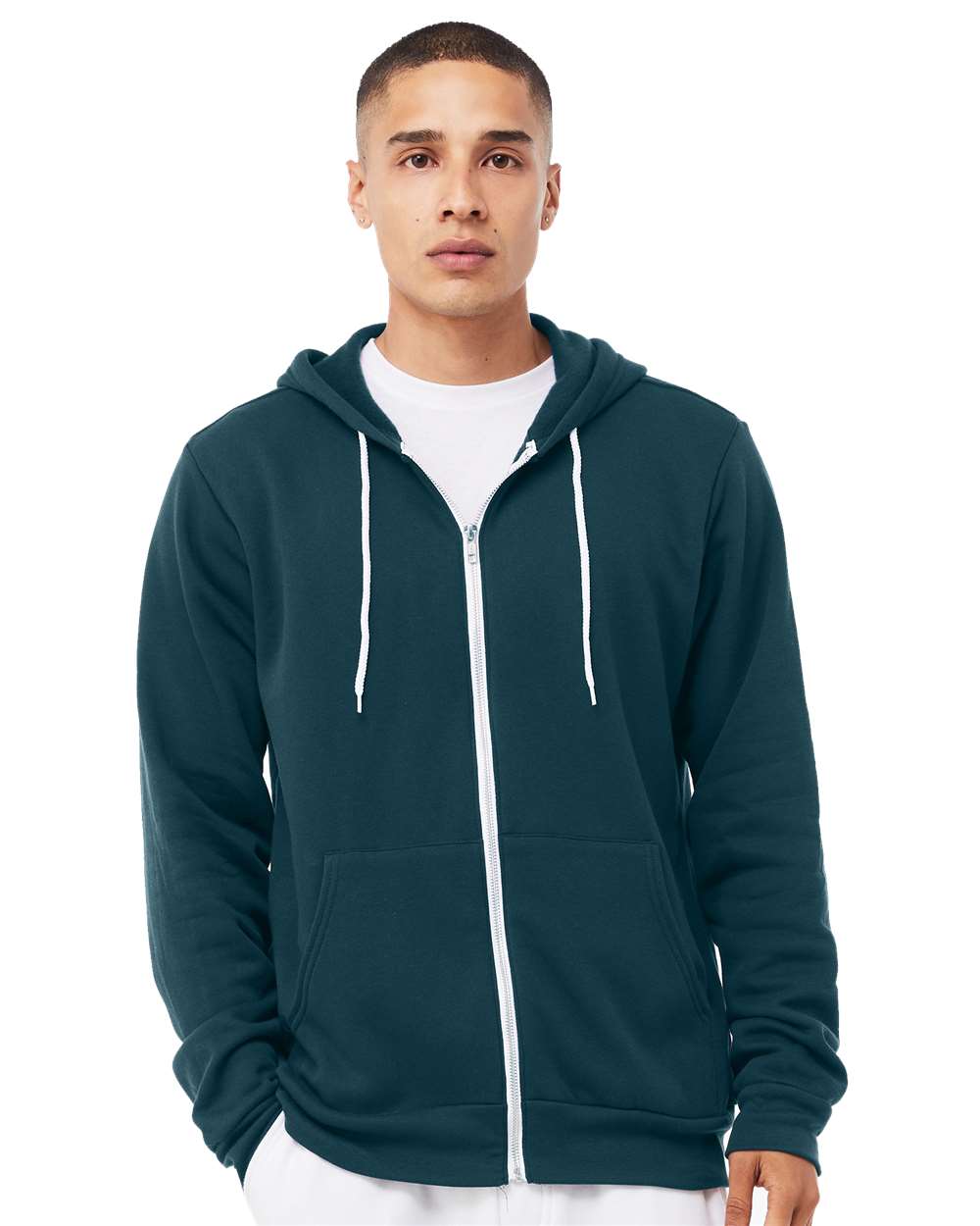 Unisex Sponge Fleece Full-Zip Hoodie Sweatshirt – 3739