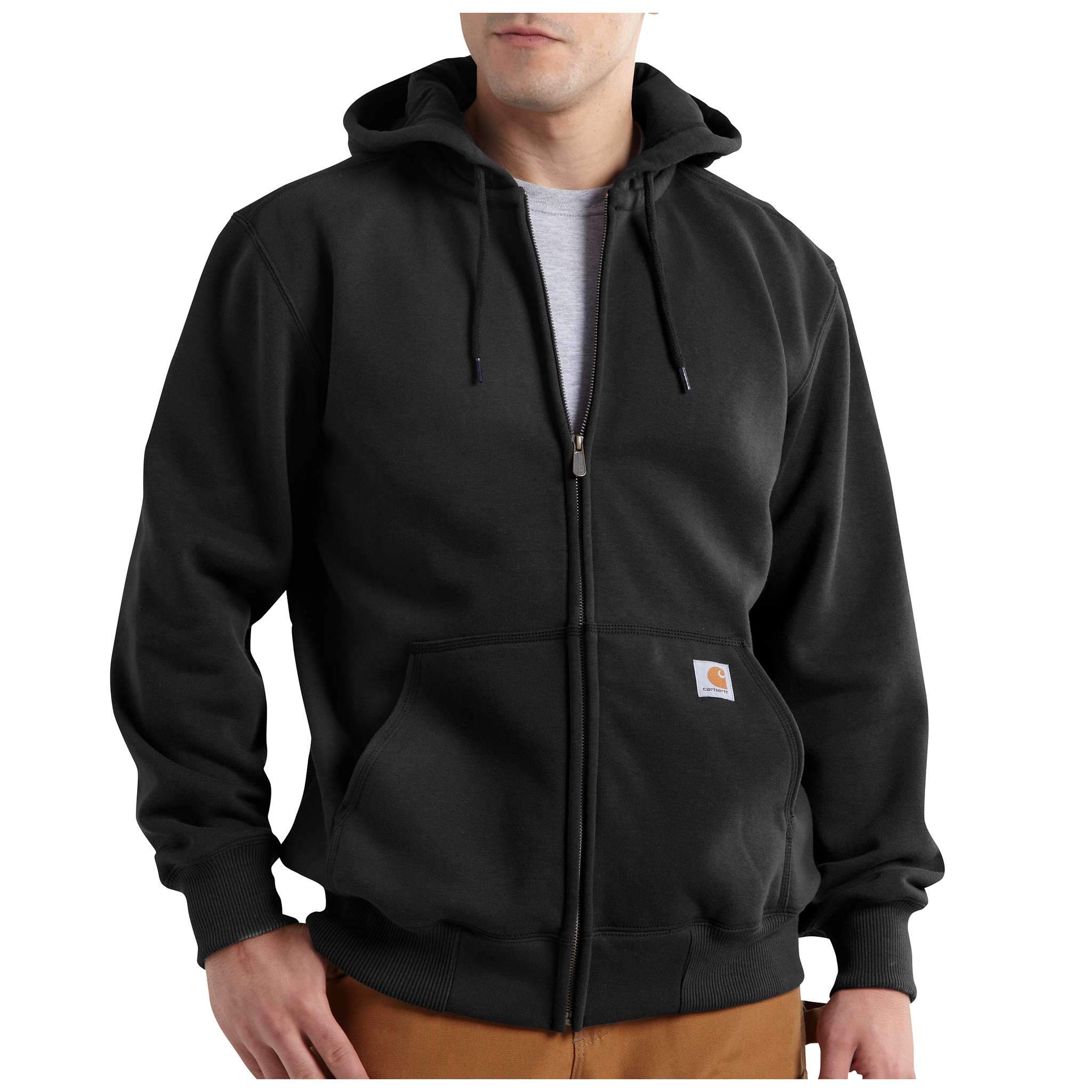 Carhartt Rain Defender™ Loose Fit Heavyweight Full Zip Sweatshirt – 100614 – Black