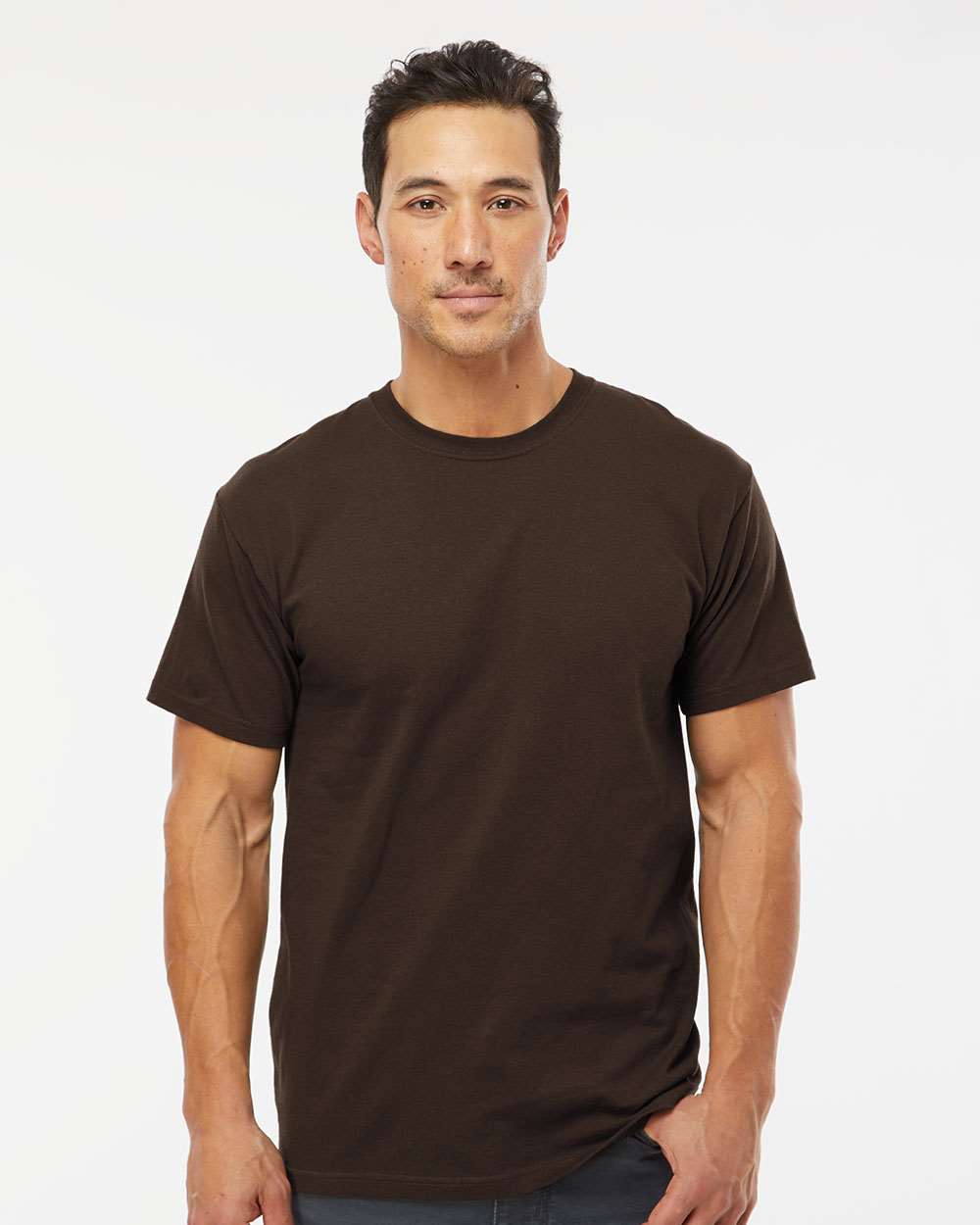 Men's Gold Soft Touch T-Shirt – 4800 – Chocolate