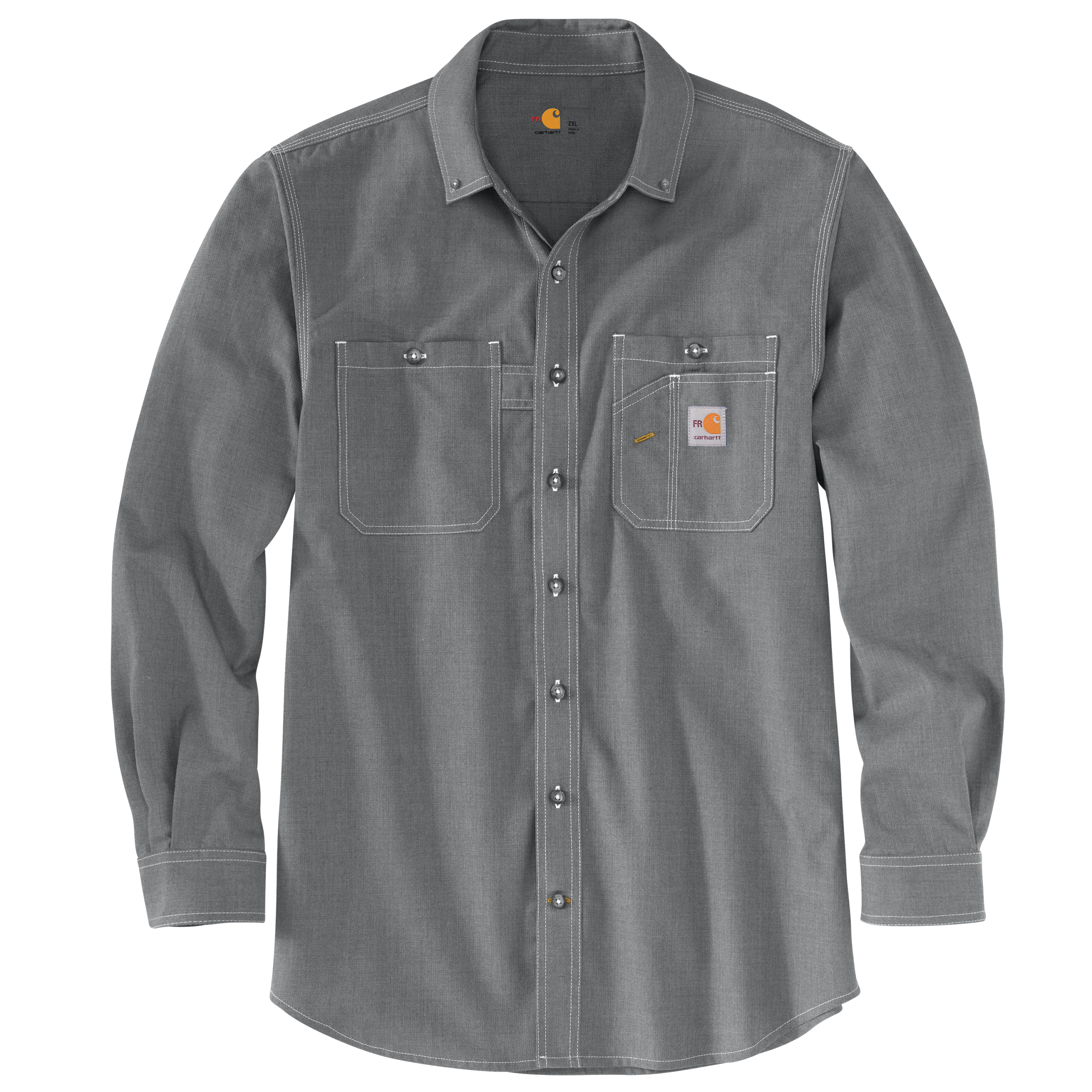 Carhartt FR Force Original Fit Lightweight Long Sleeve Button Shirt – 104138 – Grey