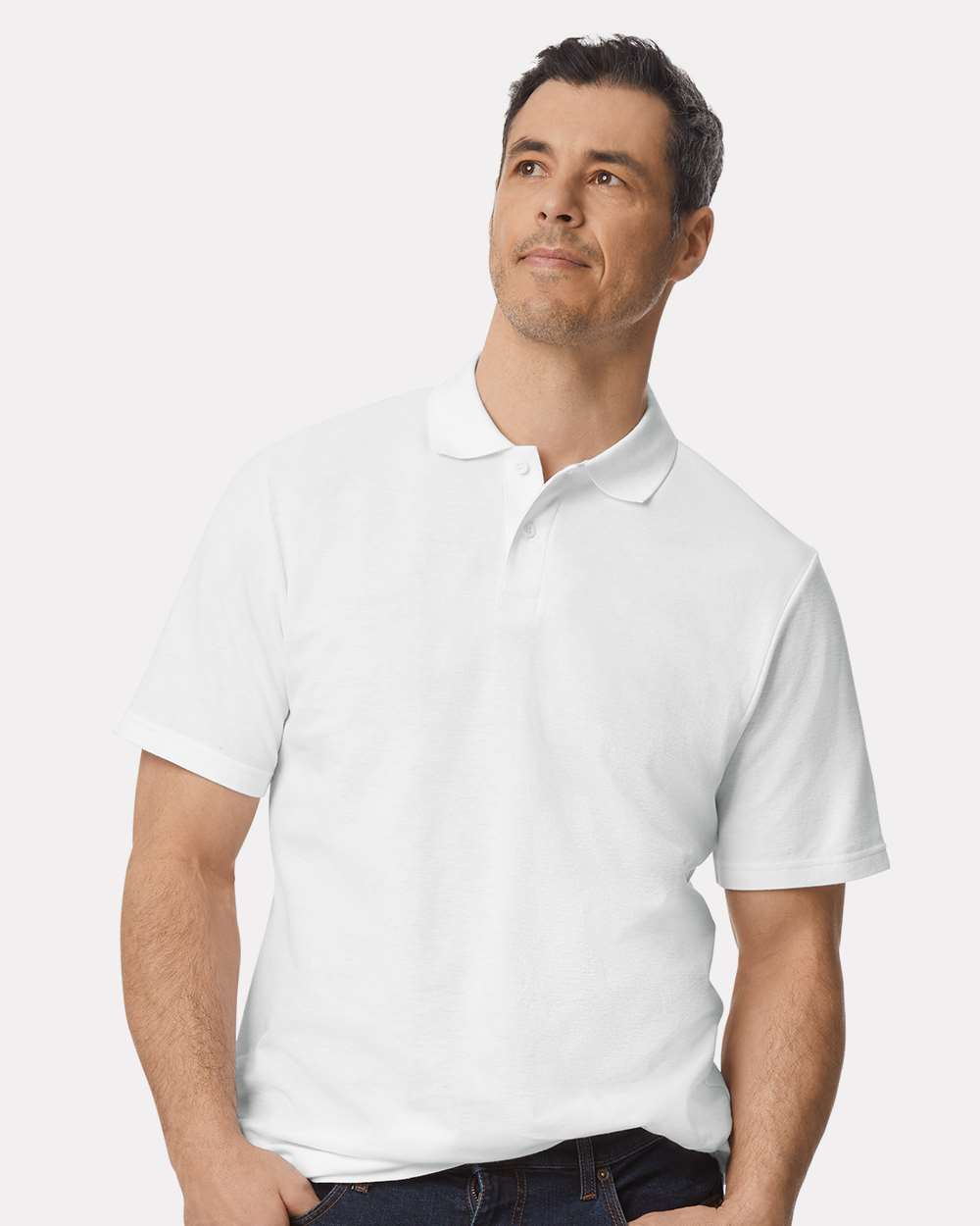 Unisex Softstyle® Pique Polo – 64800 – White