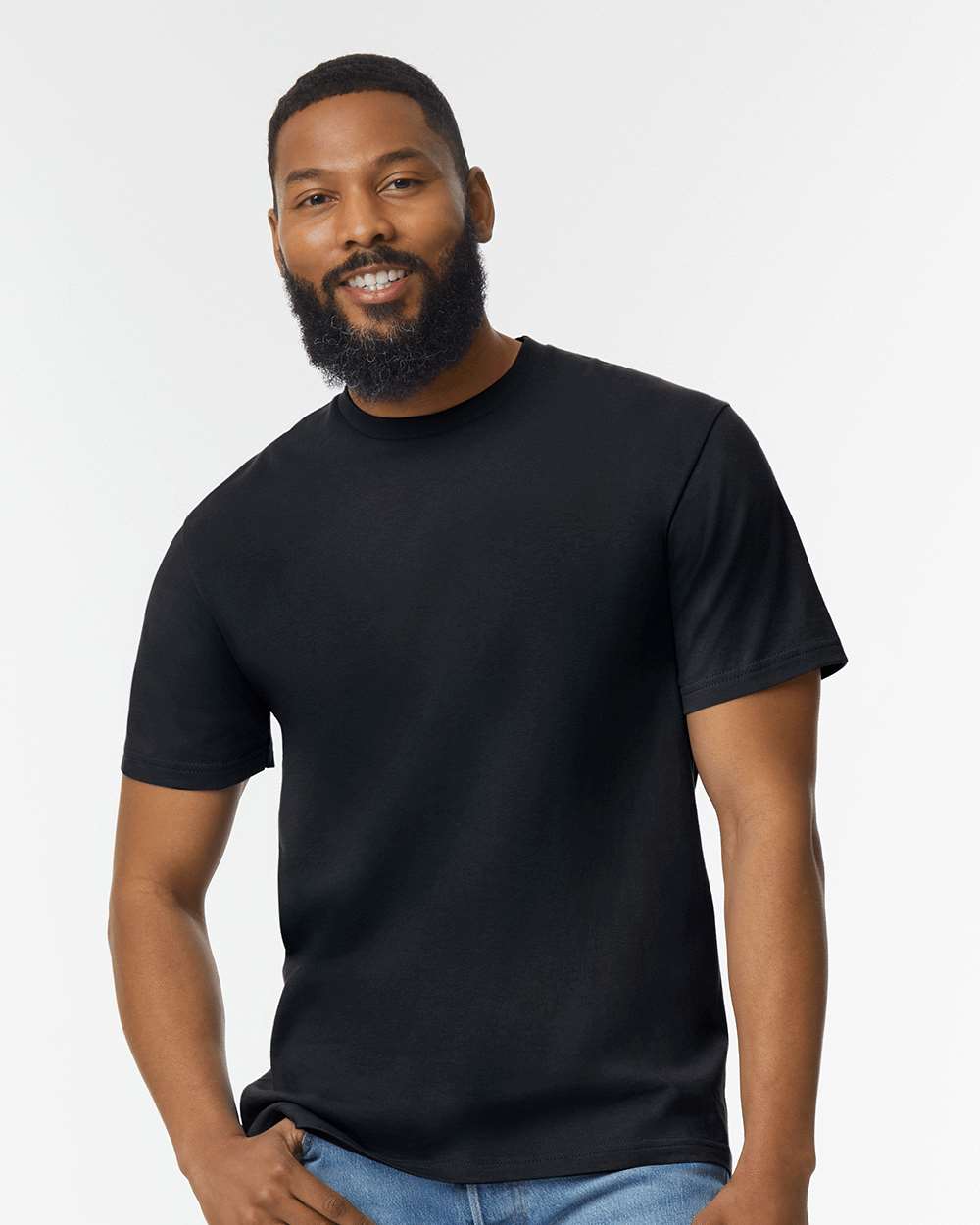 Unisex Softstyle® Midweight T-Shirt – 65000 – Pitch Black