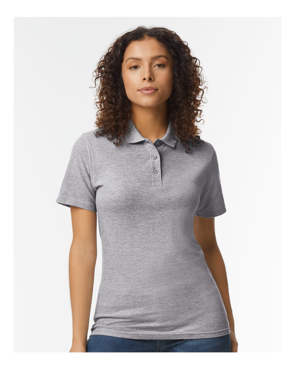 Women's Softstyle® Pique Polo – 64800L – Sport Grey