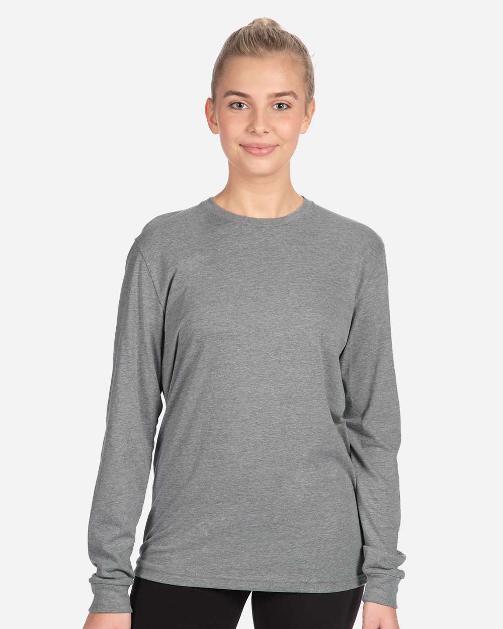 Unisex CVC Long Sleeve Tee – 6211 – Dark Heather Grey