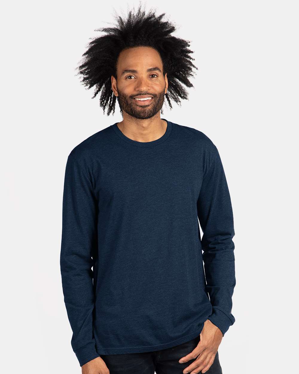 Unisex CVC Long Sleeve Tee – 6211 – Midnight Navy