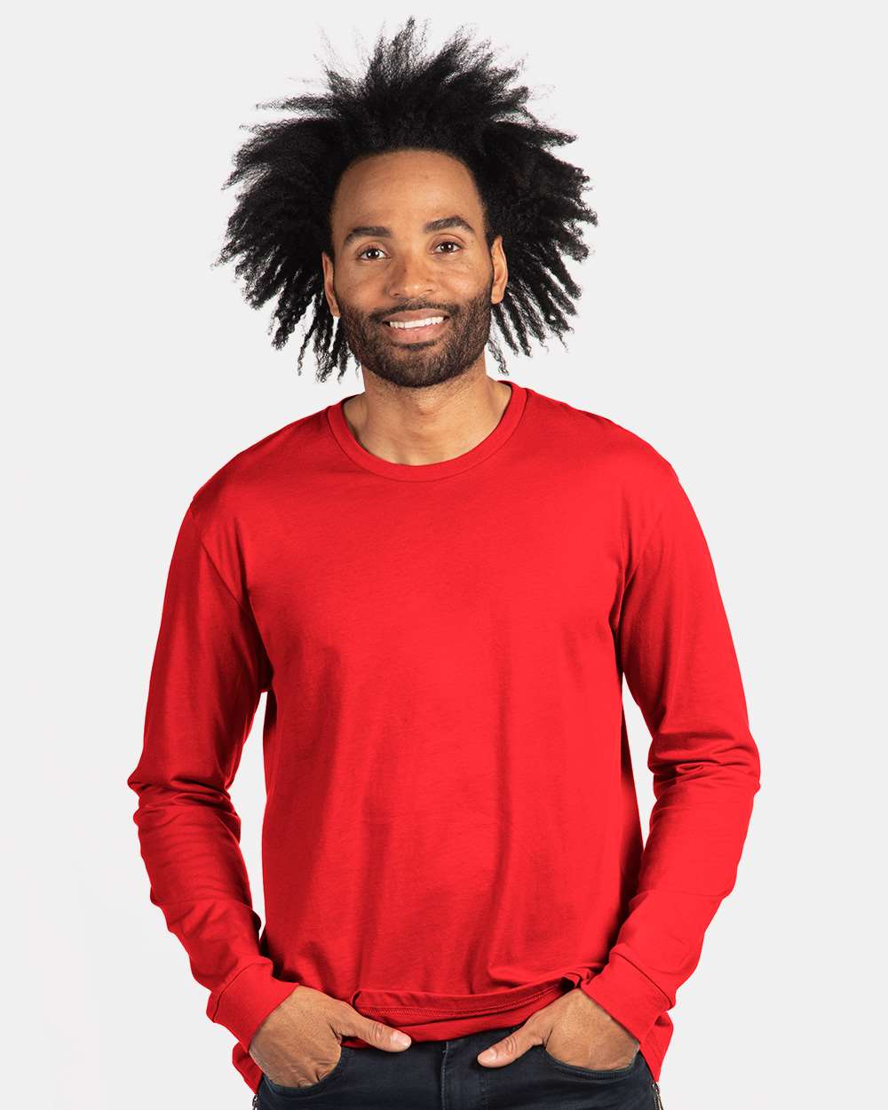 Unisex CVC Long Sleeve Tee – 6211 – Red