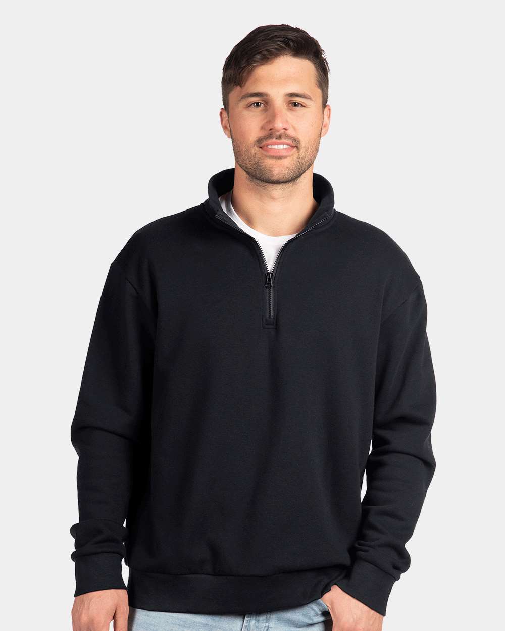 Unisex Fleece Quarter-Zip Pullover – 9643