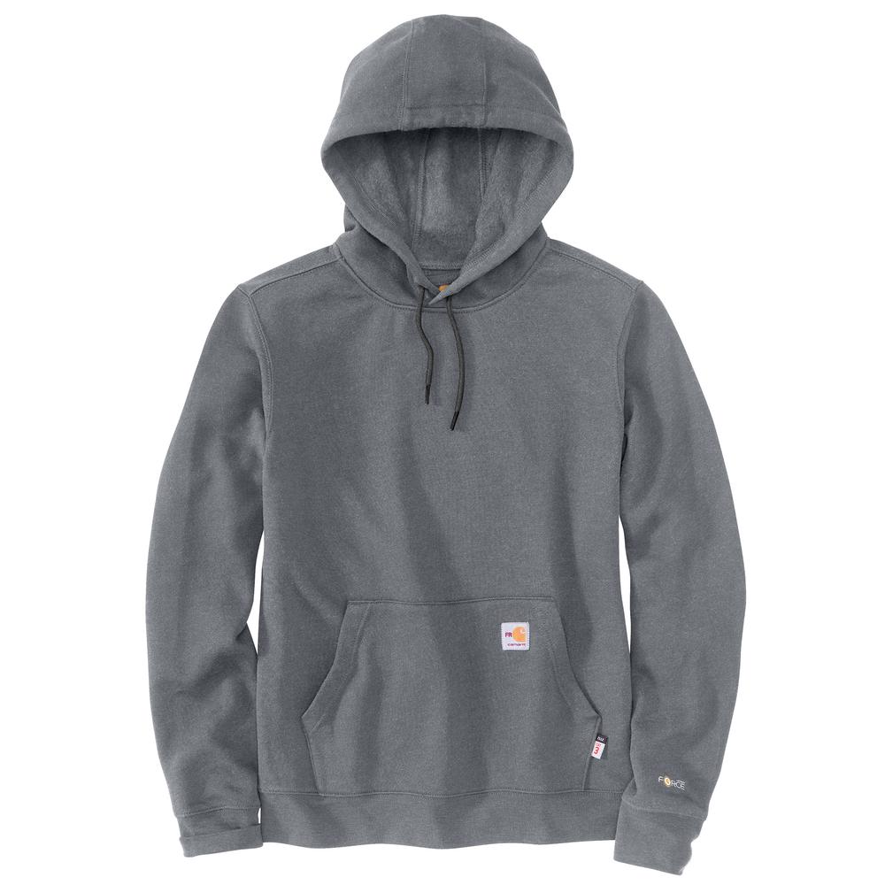 Carhartt Flame Resistant Force Original Fit Midweight Hooded Sweatshirt – 104983 – Granite Heather