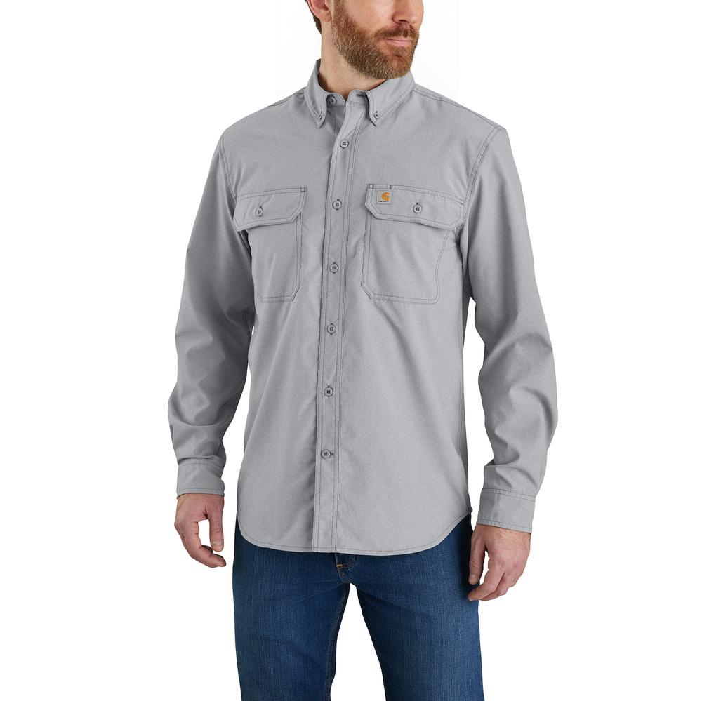 Carhartt Force Relaxed Fit Lightweight Long-Sleeve Button Down Shirt – 105291