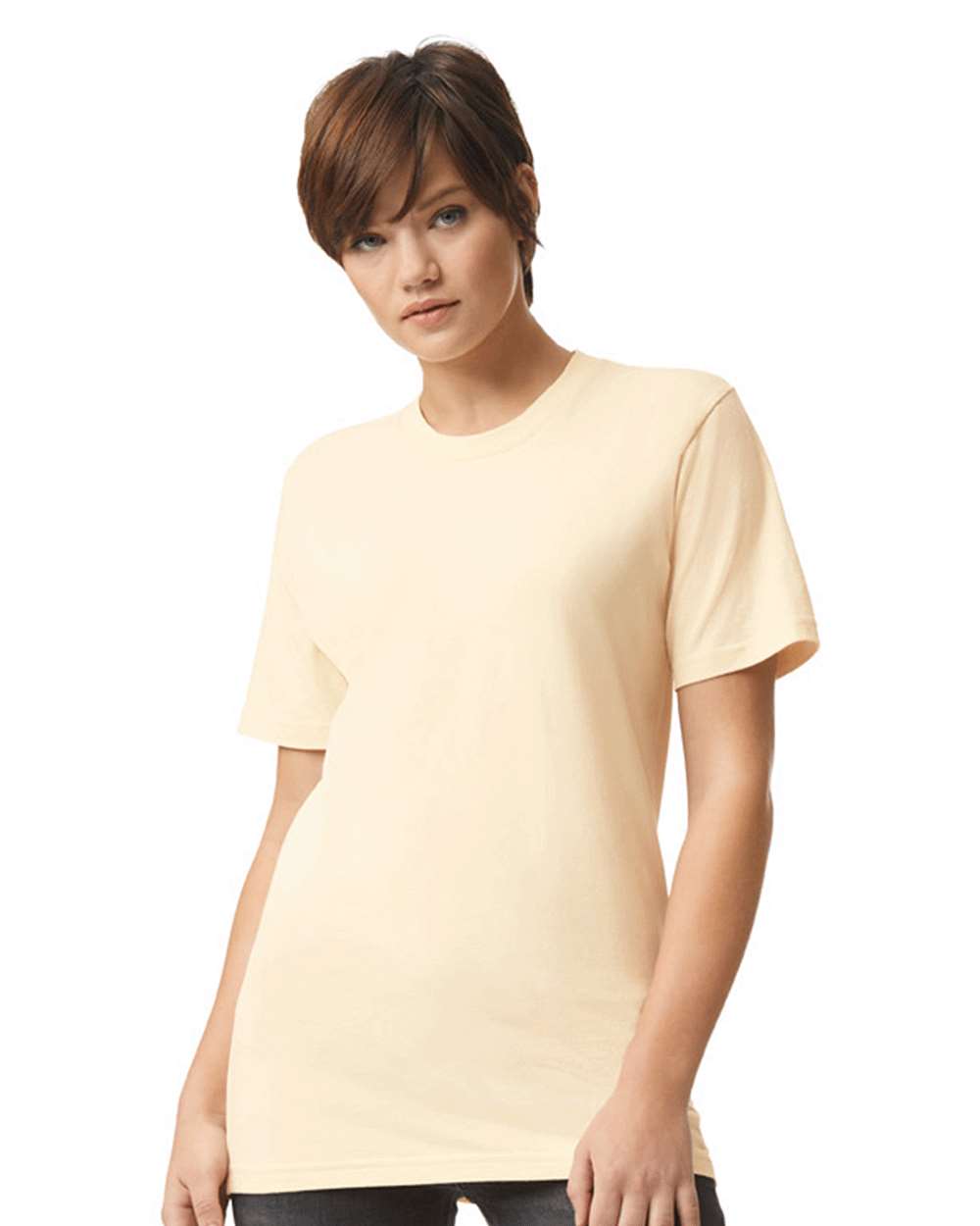 Unisex Fine Jersey Tee – 2001 – Cream