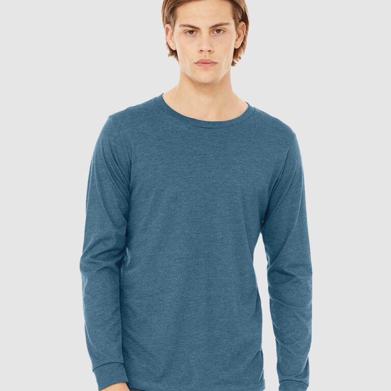 Heather CVC Long Sleeve Tee – 3501CVC
