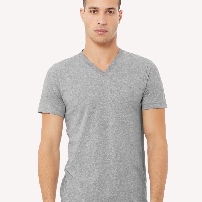 Unisex Heather CVC V-Neck Tee – 3005CVC