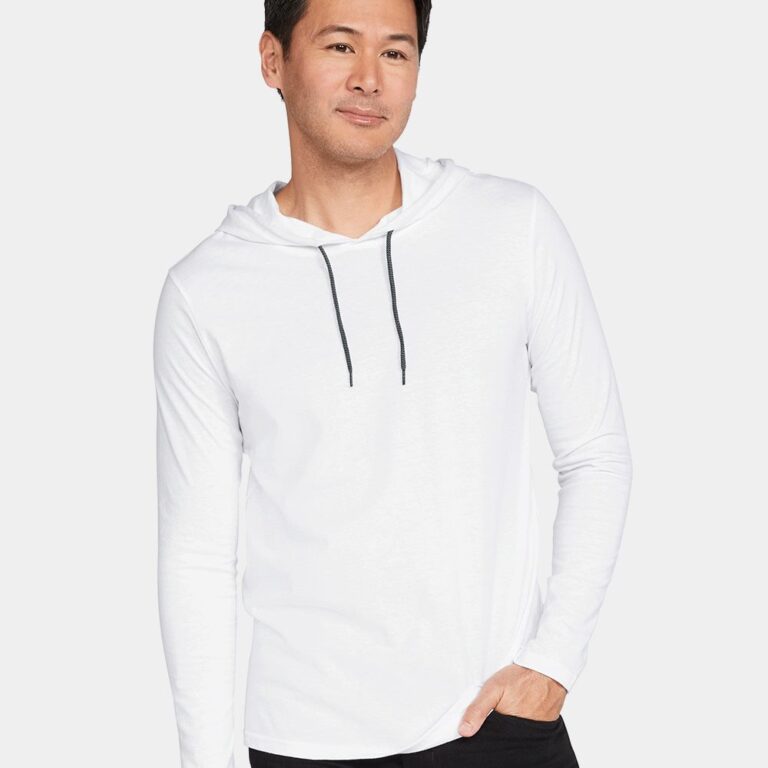 Unisex Softstyle® Lightweight Hooded Long Sleeve T-Shirt – 987