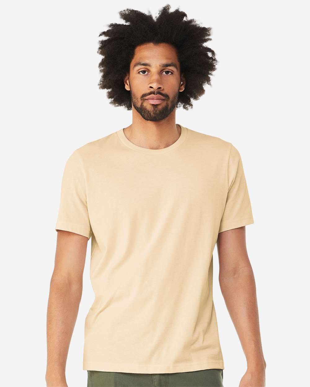 CVC Jersey Tee – 3001CVC – Heather Soft Cream