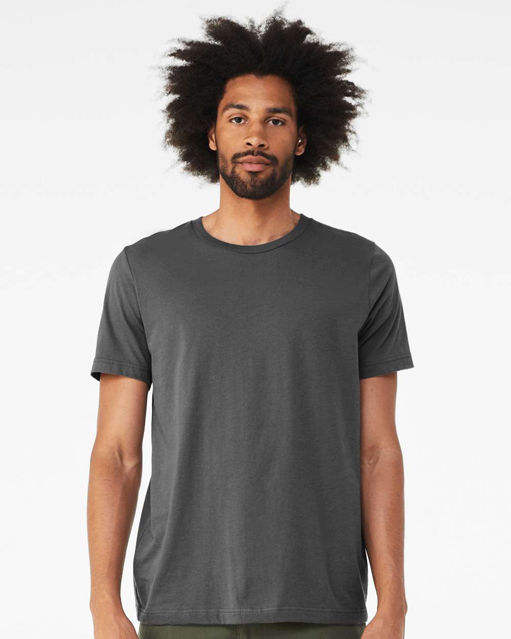 CVC Jersey Tee – 3001CVC – Solid Asphalt Blend