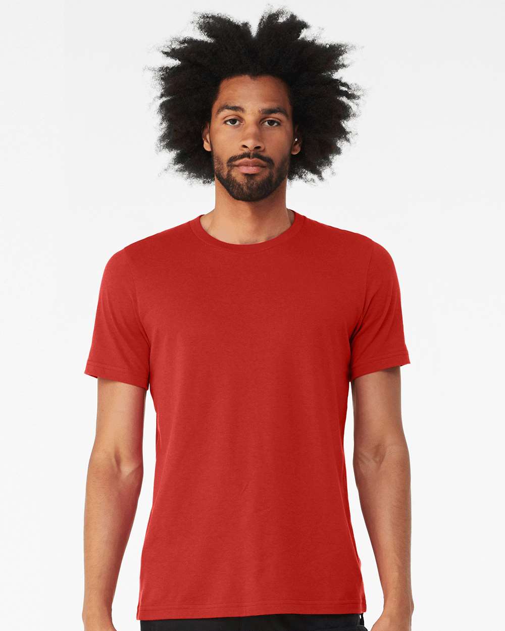 CVC Jersey Tee – 3001CVC – Solid Red Blend