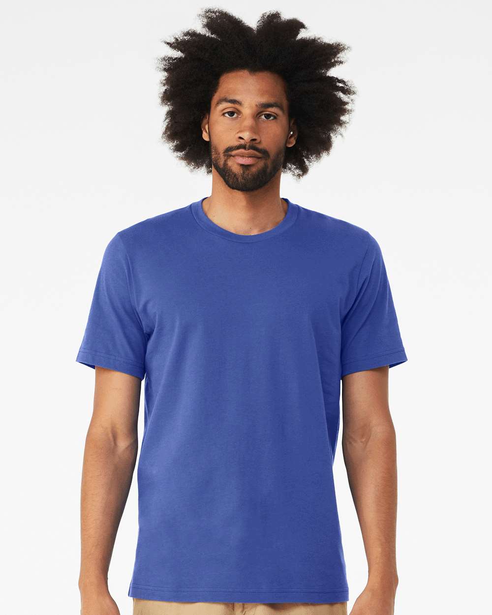CVC Jersey Tee – 3001CVC – Solid True Royal Blend