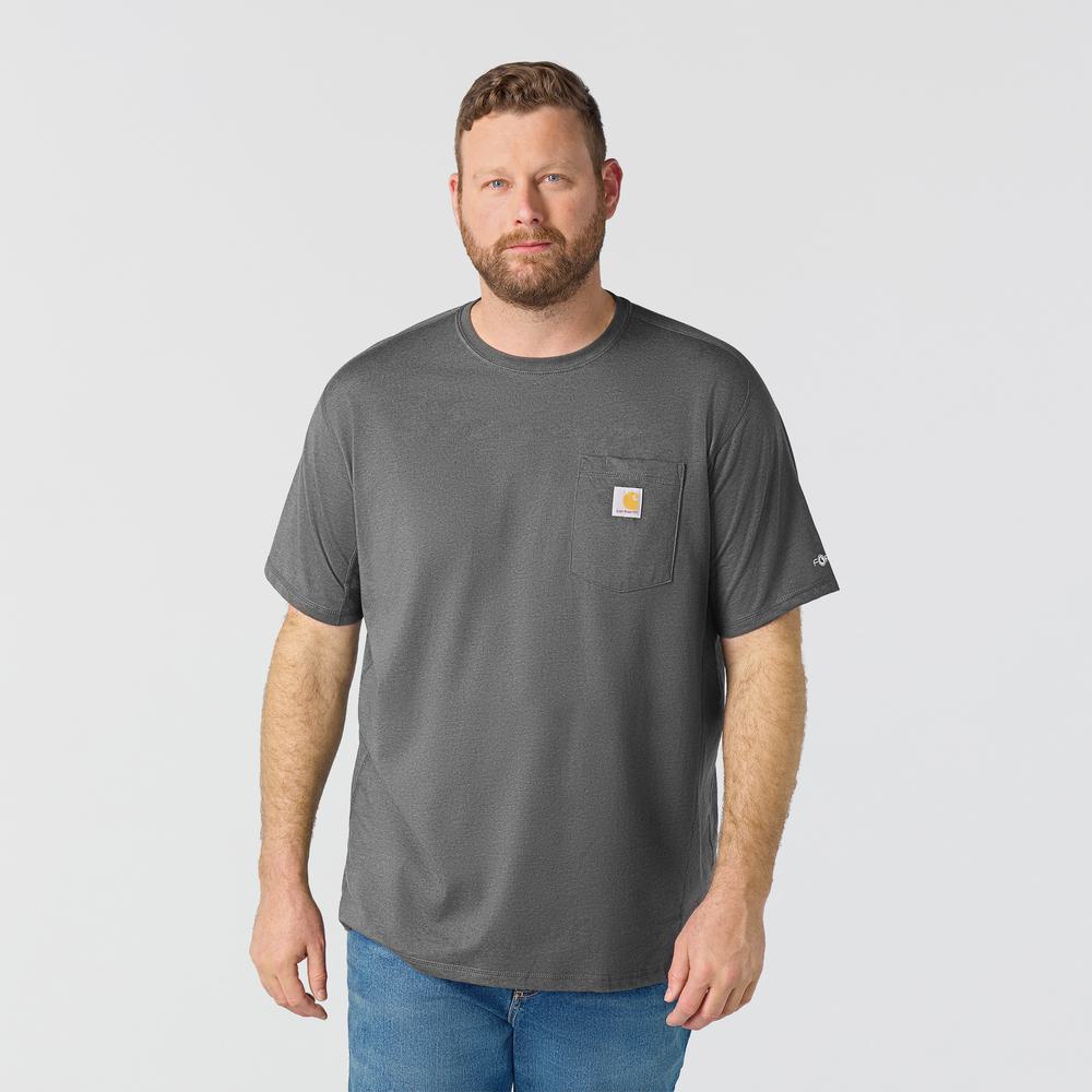 Carhartt FORCE Relaxed Fit Midweight Short-Sleeve Pocket T-Shirt – 106652 – Carbon Heather