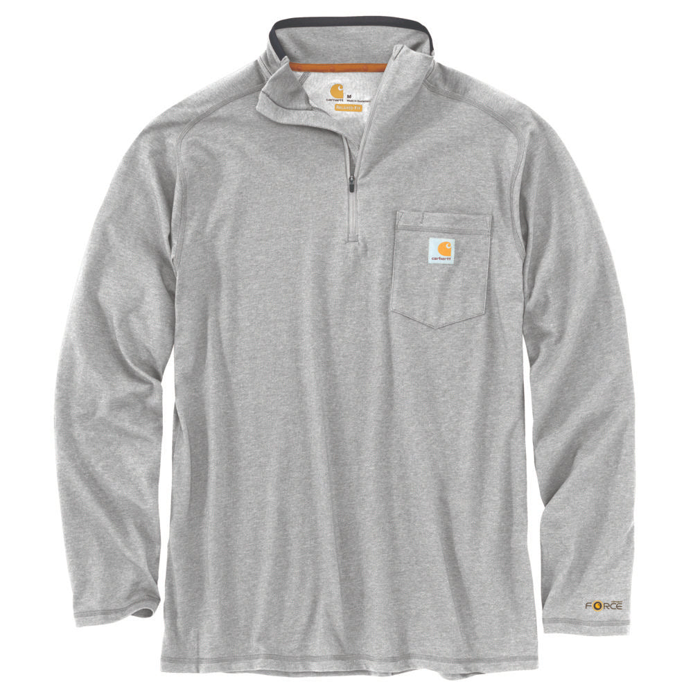 Carhartt Force Relaxed 1/4-Zip Shirt – 106660 – Heather Gray