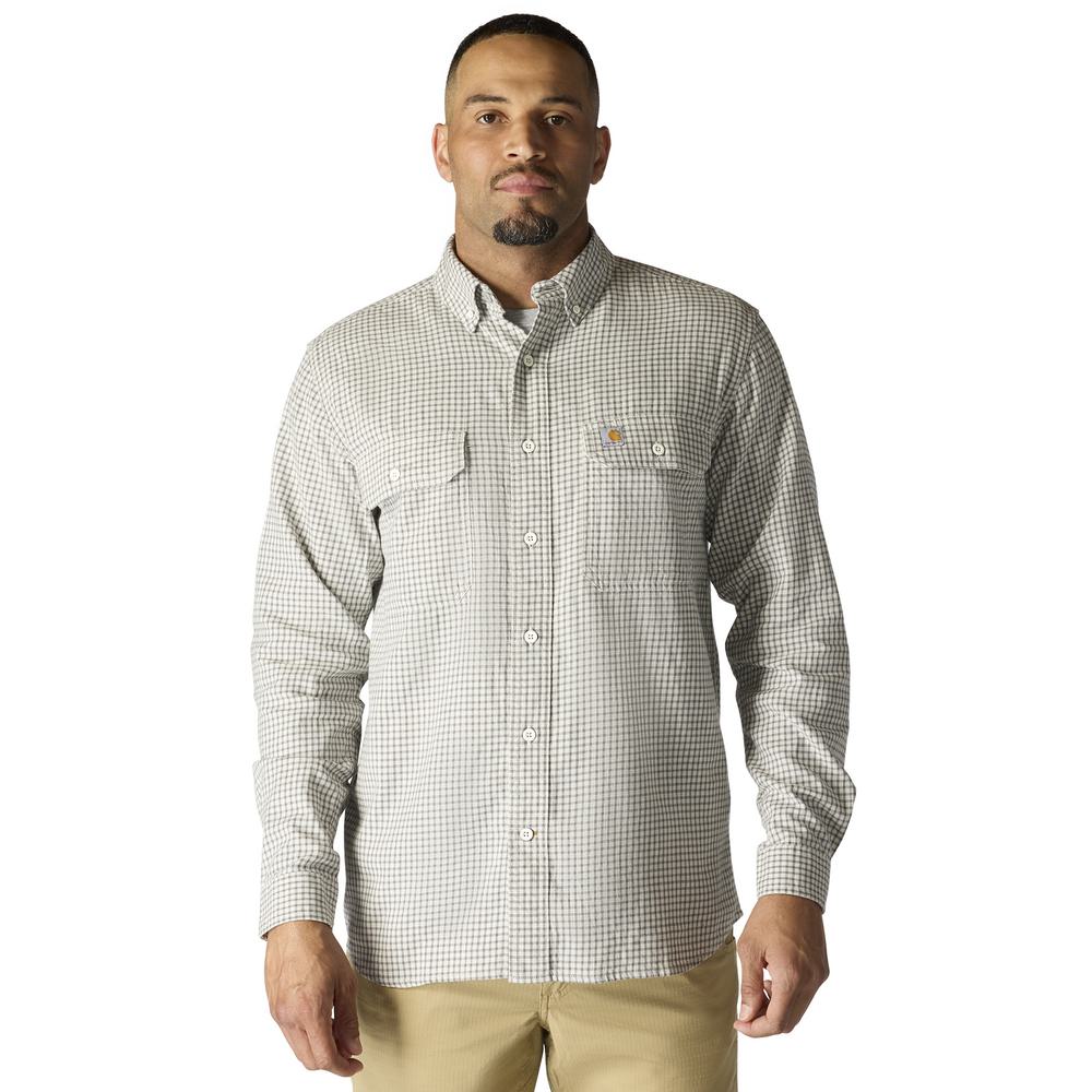 Carhartt Rugged Flex™ Lightweight Long-Sleeve Plaid Shirt – 107109
