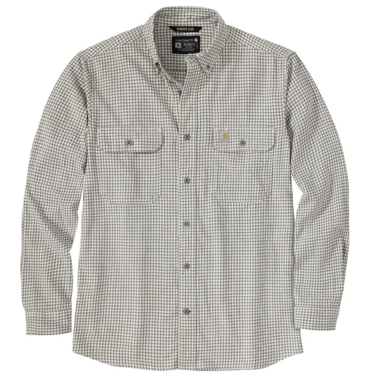 Carhartt Rugged Flex™ Lightweight Long-Sleeve Plaid Shirt – 107109