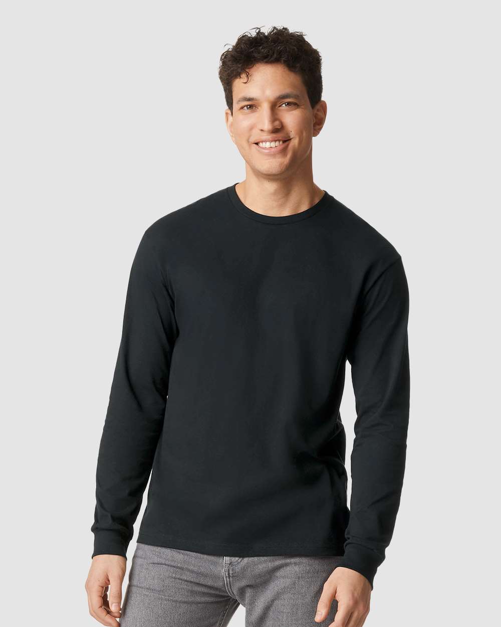 Unisex Softstyle® CVC Long Sleeve T-Shirt – 64440CVC – Pitch Black