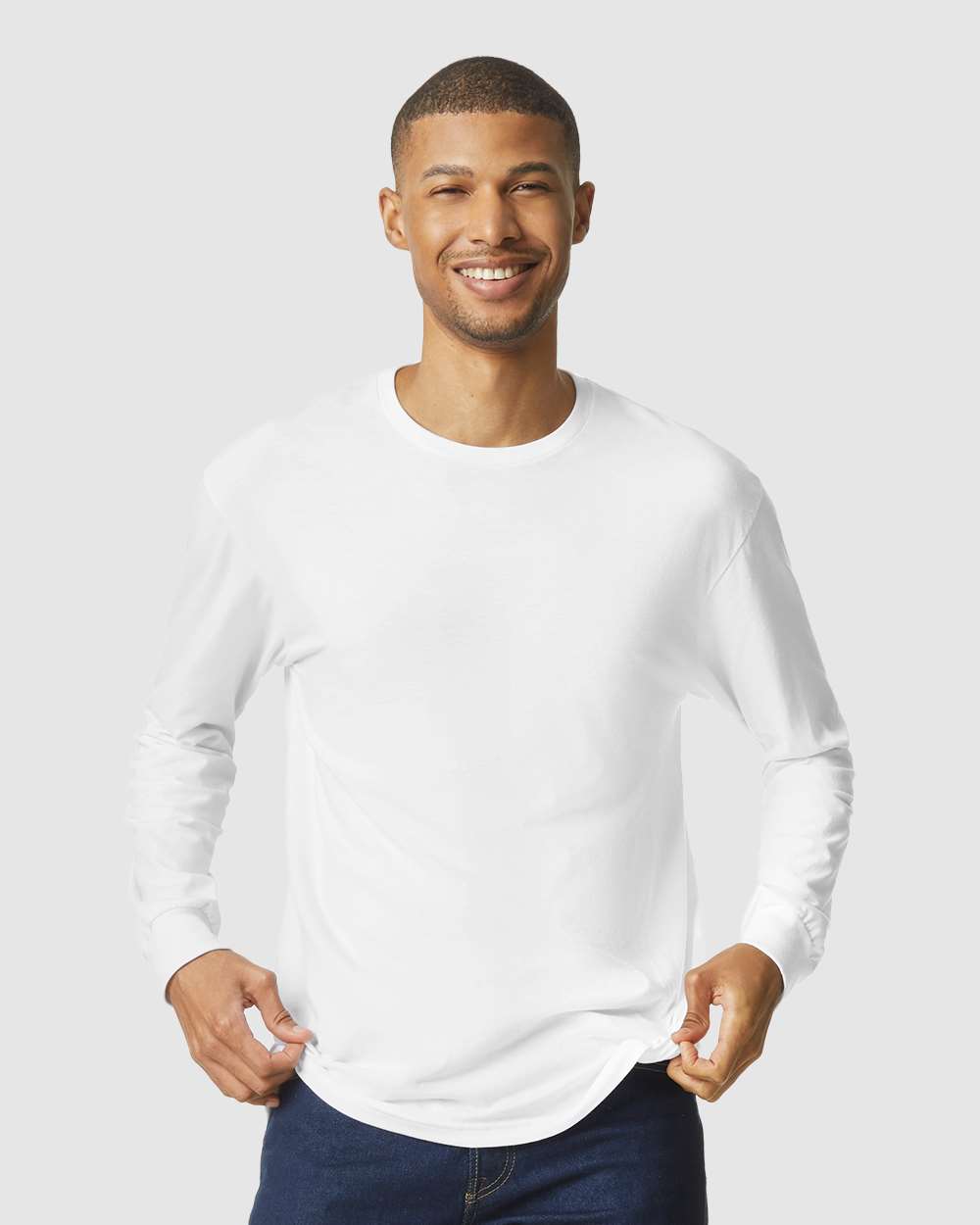 Unisex Softstyle® CVC Long Sleeve T-Shirt – 64440CVC – White