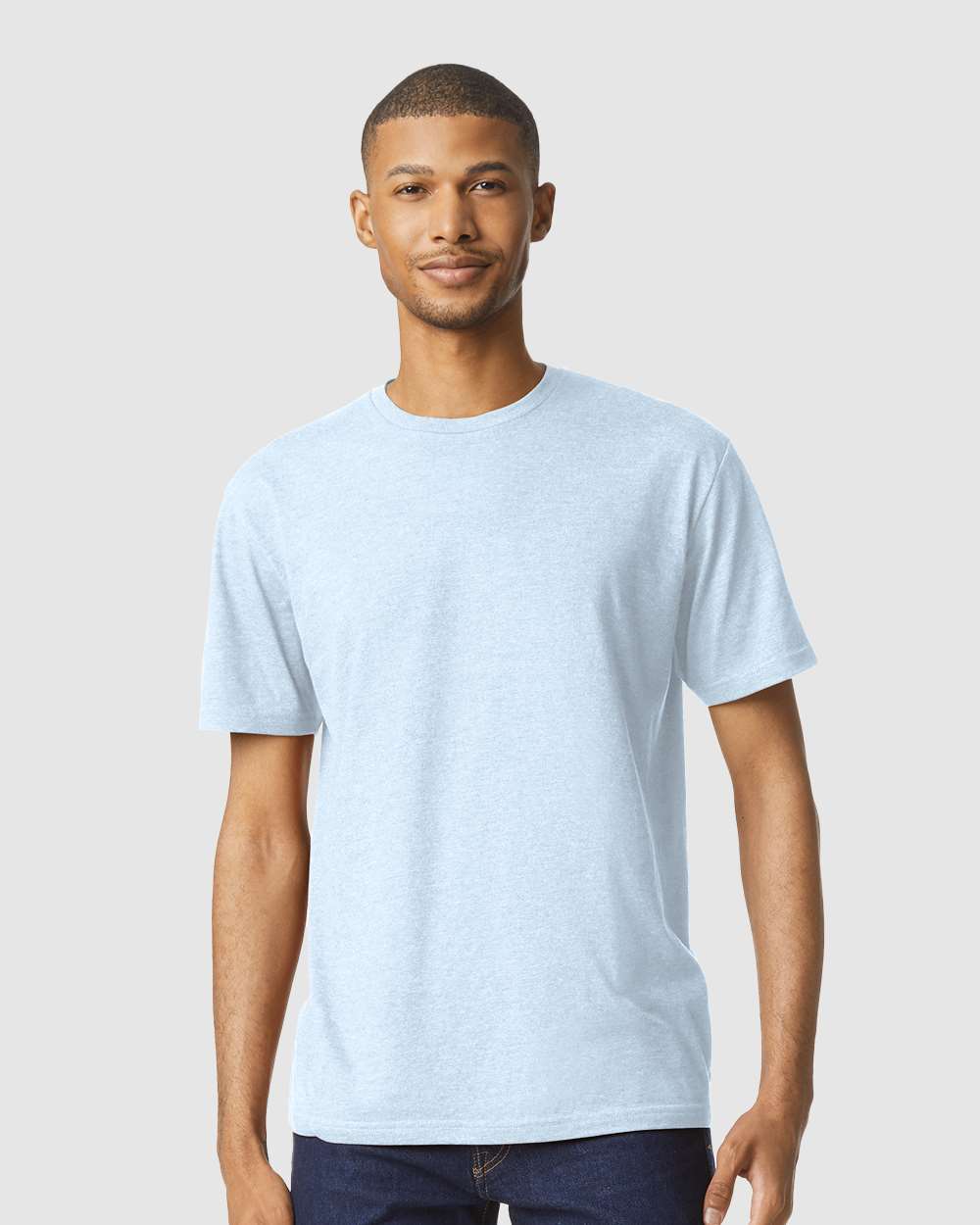 Unisex Softstyle® CVC T-Shirt – 64000CVC – Light Blue Mist